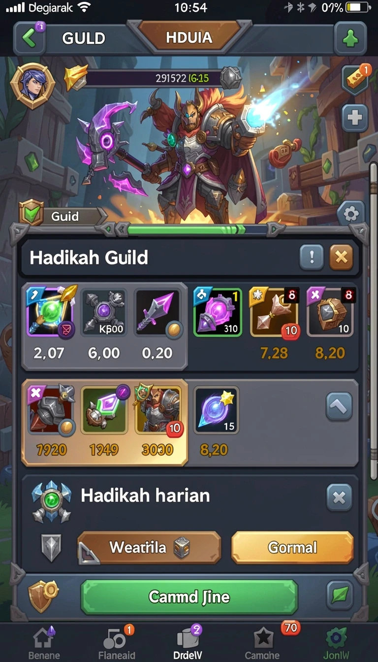 Cuplikan layar menu unduhan kekar4d untuk perangkat Android